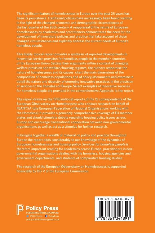Produktbild: Services for homeless people