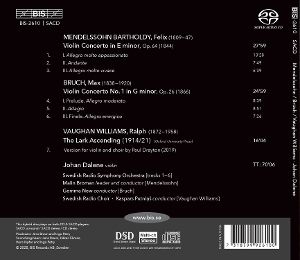 Produktbild: Mendelssohn/Bruch: Violinkonzerte