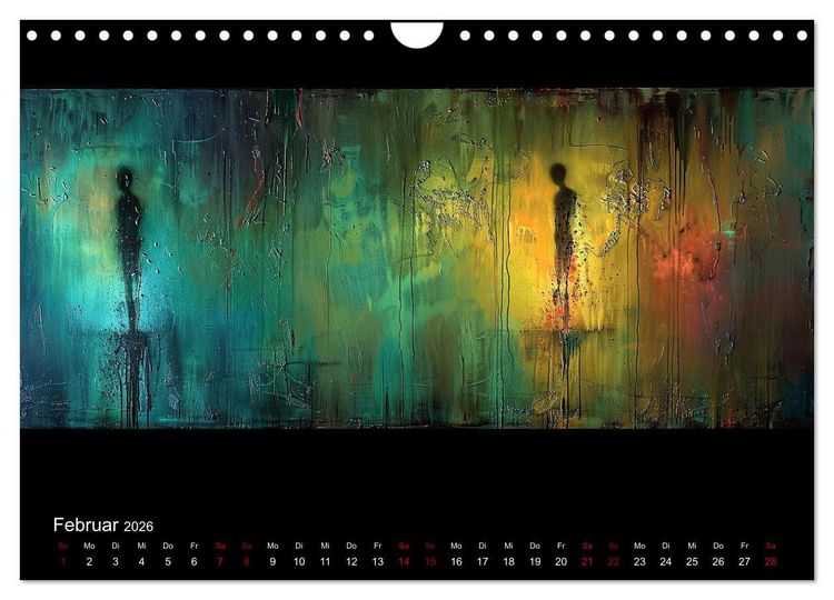 Produktbild: Abstrakte Augenblicke (Wandkalender 2026 DIN A4 quer), CALVENDO Monatskalender
