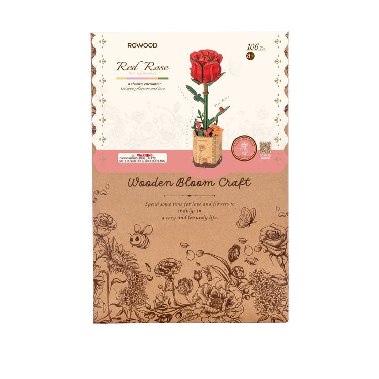 Produktbild: Book Nook DIY Blume Rote Rose
