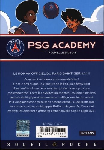 Produktbild: Paris Saint-Germain Academy : le roman officiel