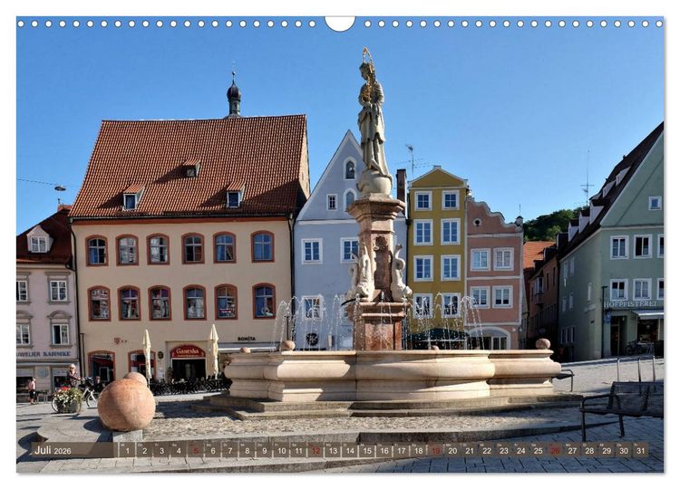 Produktbild: Landsberg am Lech - Die liebenswerte und romantische Stadt am Fluss (Wandkalender 2026 DIN A3 quer), CALVENDO Monatskalender