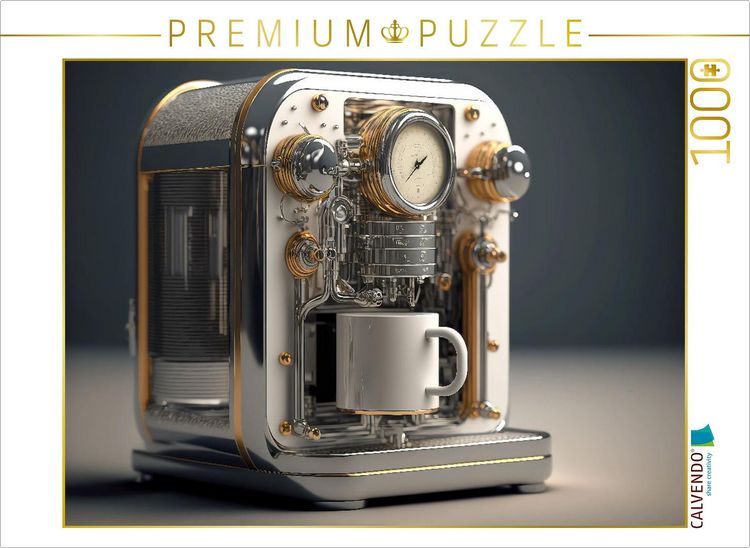 Produktbild: CALVENDO Puzzle Moderne Kaffeemaschine | 1000 Teile Lege-Gr&ouml;&szlig;e 64x48cm Foto-Puzzle f&uuml;r gl&uuml;ckliche Stunden