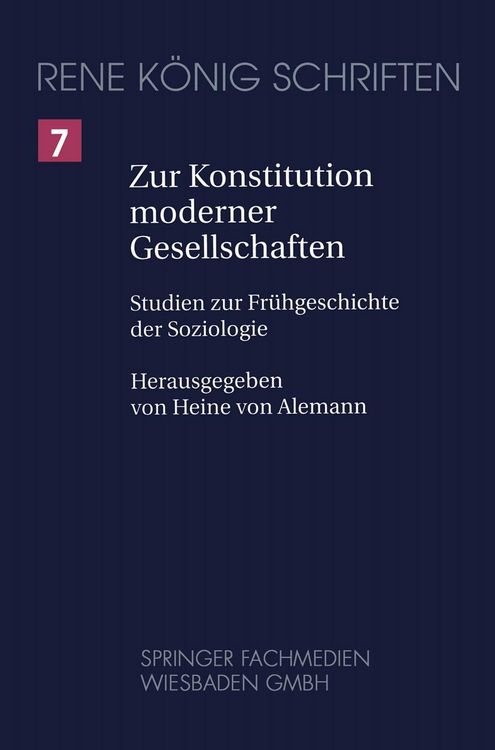 Produktbild: Zur Konstitution moderner Gesellschaften