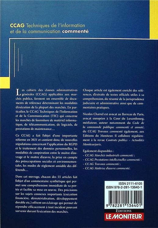 Produktbild: Ccag techniques de l information