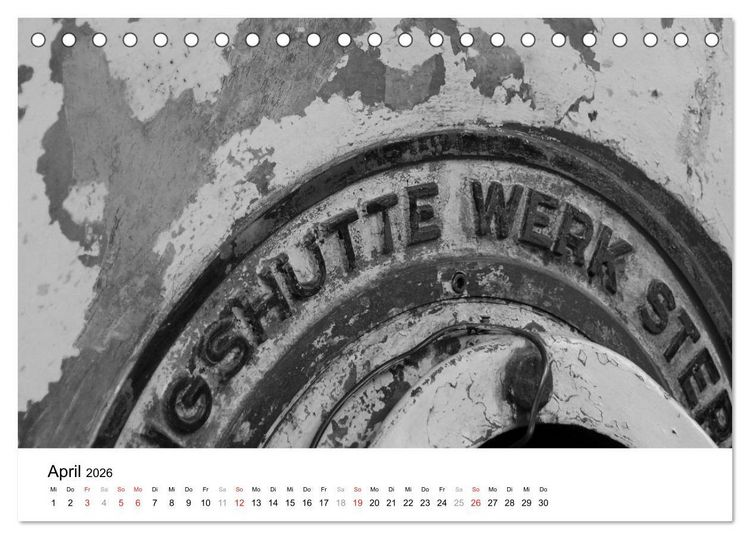Produktbild: Helden der Arbeit - Alte Arbeitsmittel des Ruhrgebiets (Tischkalender 2026 DIN A5 quer), CALVENDO Monatskalender
