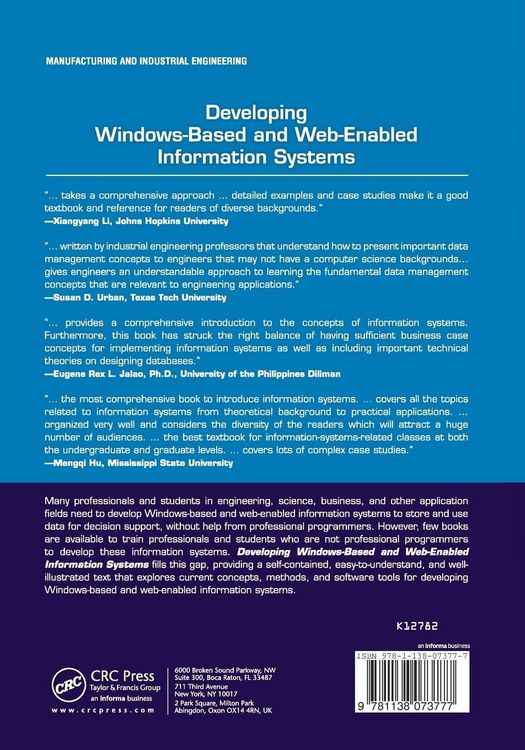 Produktbild: Developing Windows-Based and Web-Enabled Information Systems