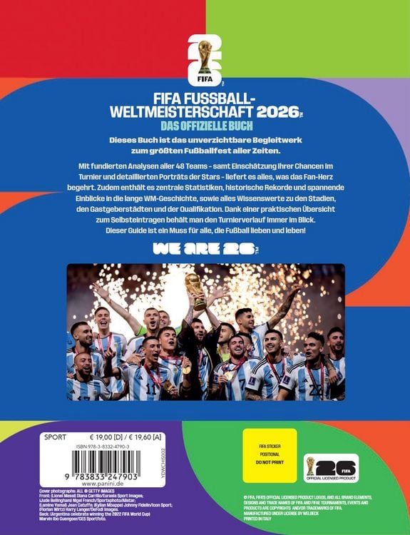 Produktbild: FIFA Fu&szlig;ball-Weltmeisterschaft 2026 - Das offizielle Buch