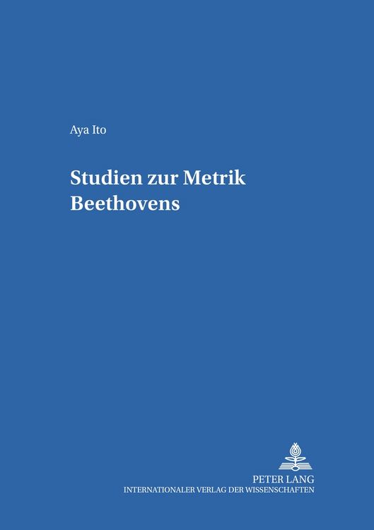 Produktbild: Studien zur Metrik Beethovens