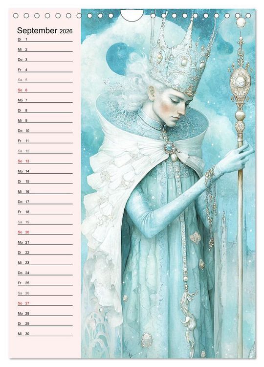 Produktbild: Tarot Wunderwelten. Surrealistische und magische Tarot-Kunst (Wandkalender 2026 DIN A4 hoch), CALVENDO Monatskalender