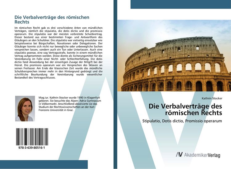 Produktbild: Die Verbalvertr&auml;ge des r&ouml;mischen Rechts