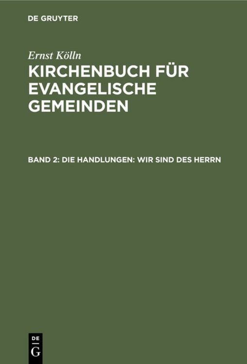 Produktbild: Die Handlungen: Wir sind des Herrn