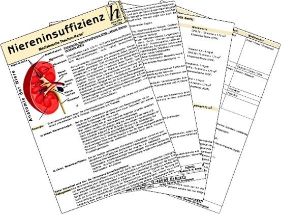 Produktbild: Niereninsuffizienz - Medizinische Taschen-Karte
