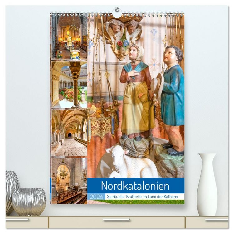 Produktbild: Nordkatalonien, Spirituelle Kraftorte im Land der Katharer (hochwertiger Premium Wandkalender 2026 DIN A2 hoch), Kunstdruck in Hochglanz