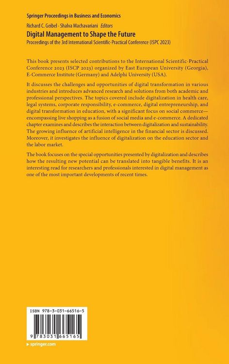 Produktbild: Digital Management to Shape the Future