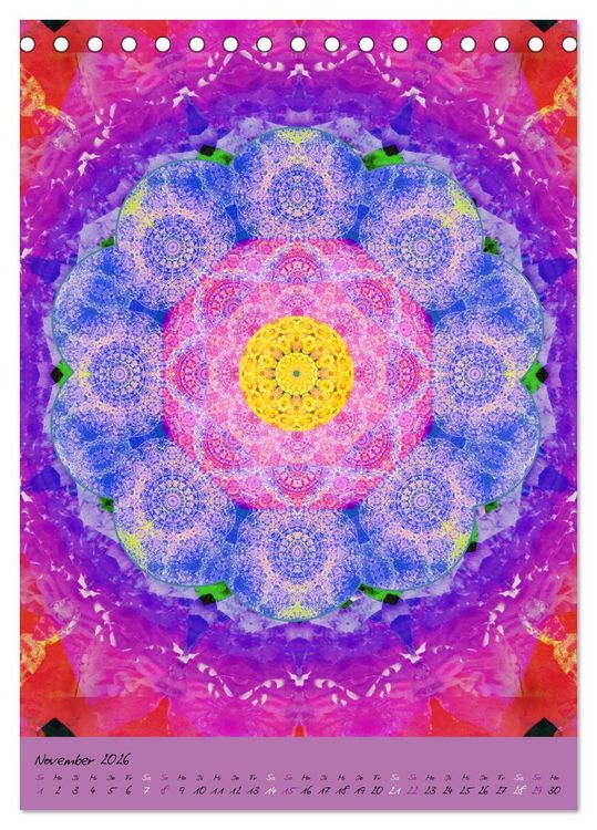 Produktbild: BLUMEN MANDALAS (Tischkalender 2026 DIN A5 hoch), CALVENDO Monatskalender