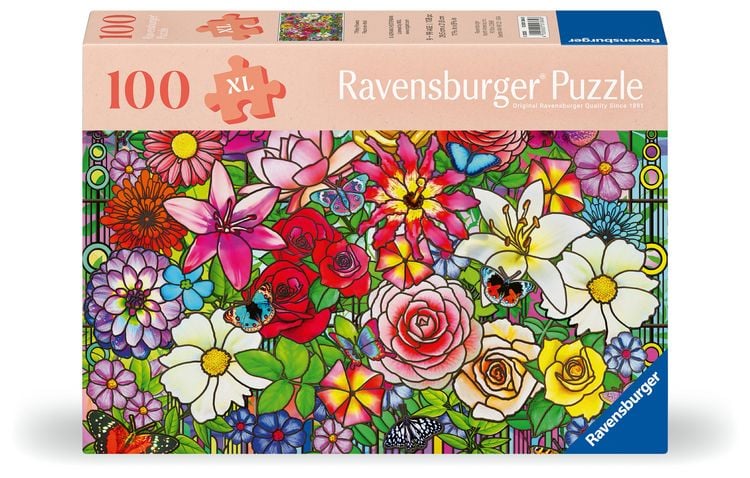 Produktbild: Erwachsenenpuzzle 100 XL-Teile - Blumenfenster