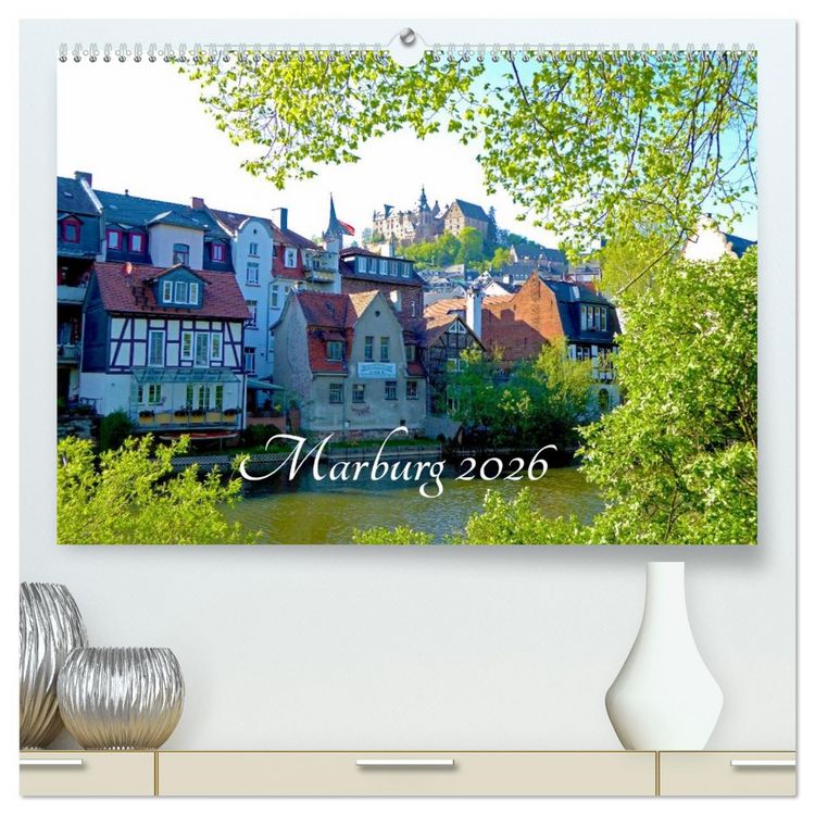 Produktbild: Marburg 2026 (hochwertiger Premium Wandkalender 2026 DIN A2 quer), Kunstdruck in Hochglanz