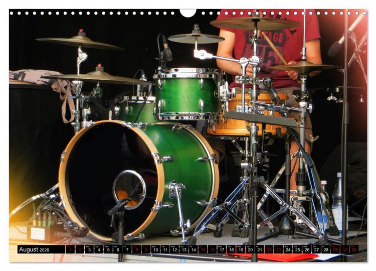 Produktbild: Drums On Stage - Let's Rock (Wall Calendar 2026 DIN A3 landscape), CALVENDO 12 Month Wall Calendar