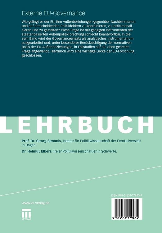 Produktbild: Externe EU-Governance