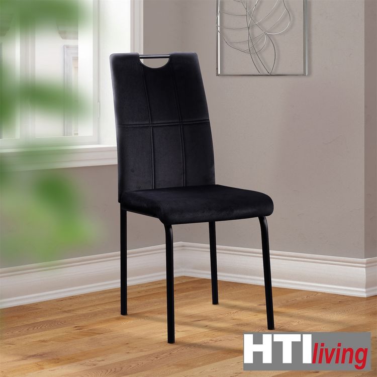 Produktbild: HTI-Living Stuhl Denton Velvet schwarz Stuhl Denton Velvet schwarz