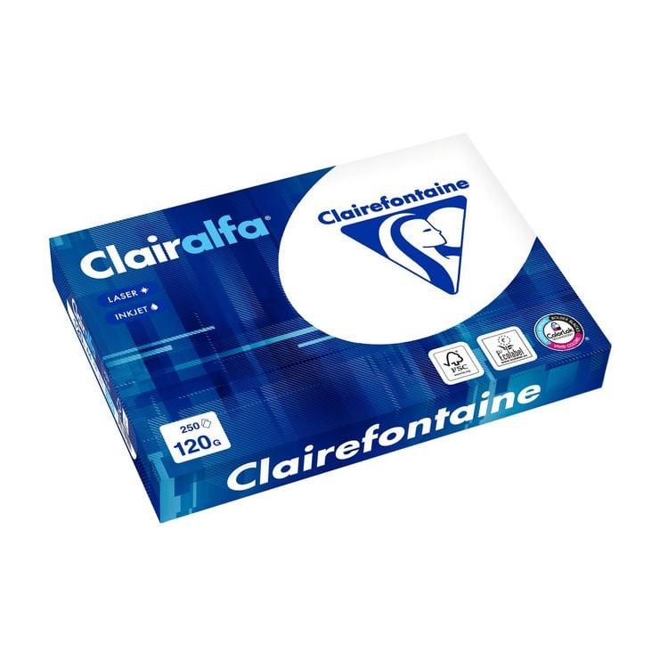 Produktbild: Clairefontaine Kopierpapier 120g/m&sup2; wei&szlig; DIN A4 250 Blatt