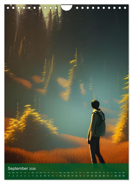 Produktbild: Epic Wanderings (Wall Calendar 2026 DIN A4 portrait), CALVENDO 12 Month Wall Calendar