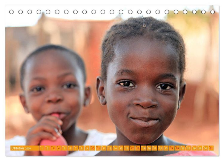 Produktbild: Westafrika Menschen 2026 (Tischkalender 2026 DIN A5 quer), CALVENDO Monatskalender