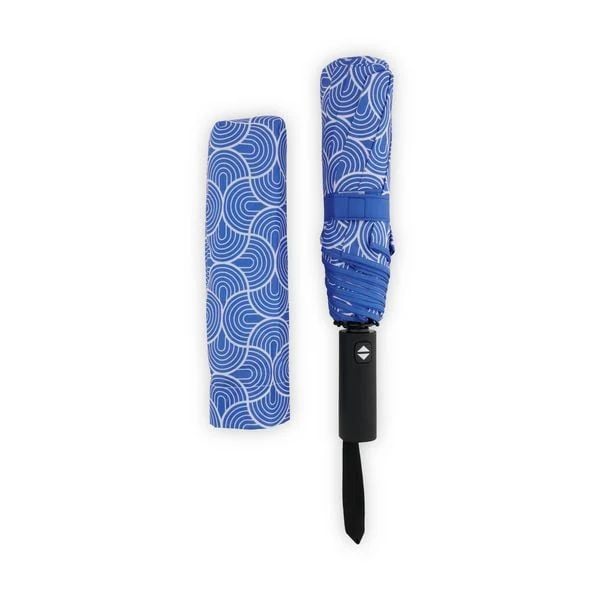 Produktbild: Regenschirm Geometric blue "Quiet Flow"
