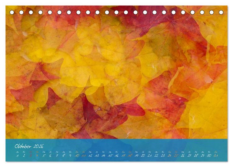 Produktbild: Natur abstrakt Farben und Strukturen (Tischkalender 2026 DIN A5 quer), CALVENDO Monatskalender