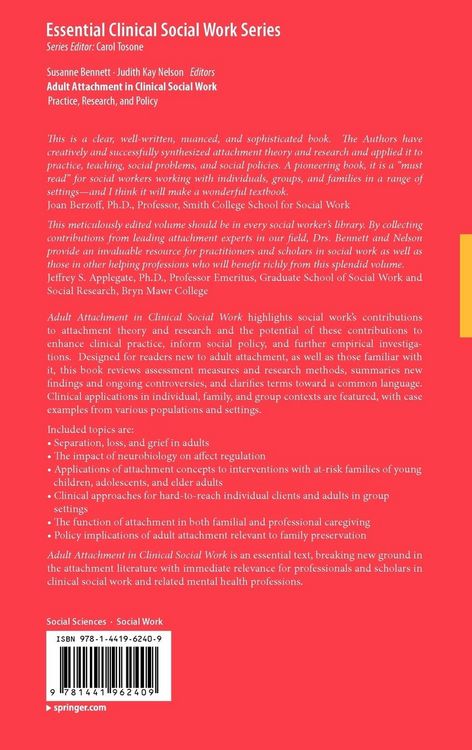 Produktbild: Adult Attachment in Clinical Social Work