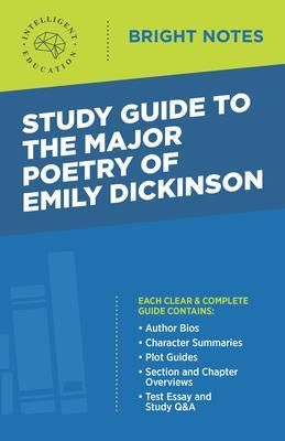 Produktbild: Study Guide to The Major Poetry of Emily Dickinson
