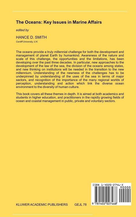 Produktbild: The Oceans: Key Issues in Marine Affairs