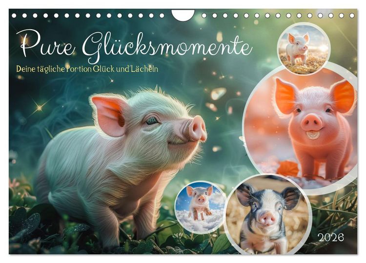 Produktbild: Pure Gl&uuml;cksmomente (Wandkalender 2026 DIN A4 quer), CALVENDO Monatskalender
