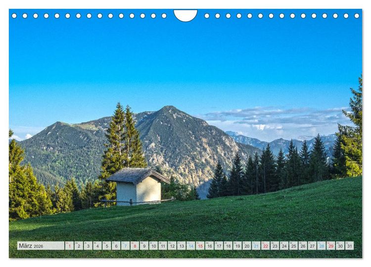 Produktbild: Sehnsuchtsziel Berge - Unterwegs in den Bergwelt rund um M&uuml;nchen (Wandkalender 2026 DIN A4 quer), CALVENDO Monatskalender