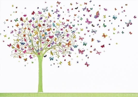 Produktbild: Tree of Butterflies Note Cards (14 Cards, 15 Self-Sealing Envelopes)