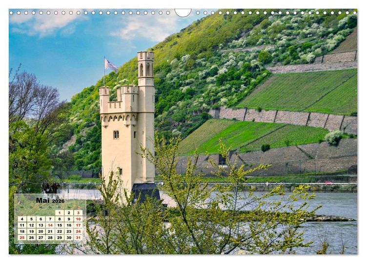Produktbild: Vater Rhein von der Quelle bis zur M&uuml;ndung (Wandkalender 2026 DIN A3 quer), CALVENDO Monatskalender