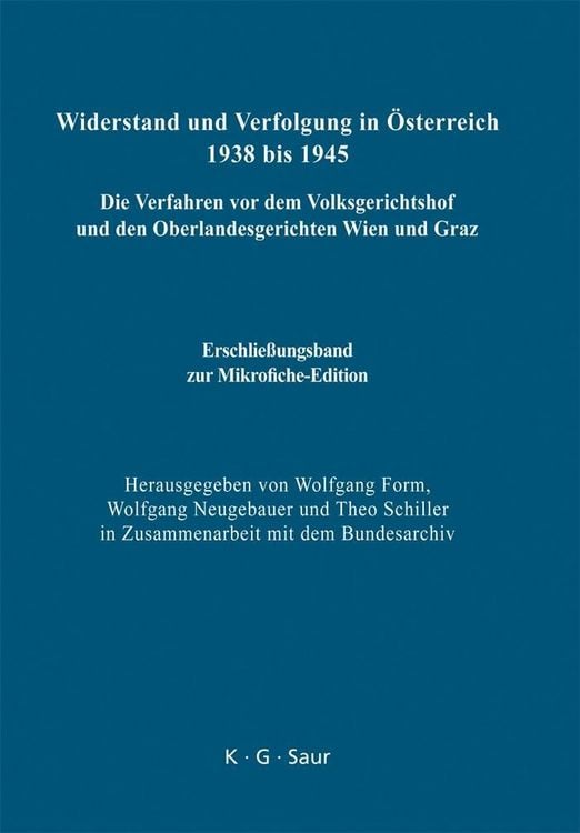 Produktbild: Erschlie&szlig;ungsband zur Mikrofiche-Edition