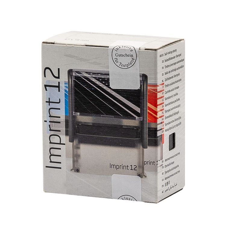 Produktbild: Stempel Imprint 12 schwarz mit Gutschein