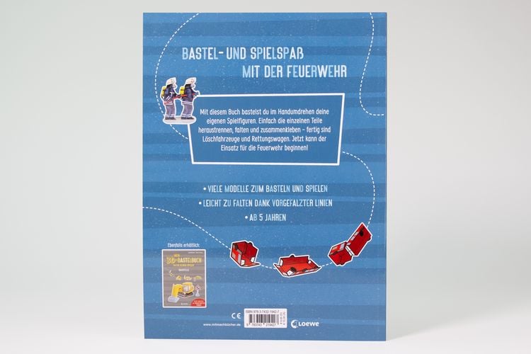 Produktbild: Mein 3D-Bastelbuch - Falten, kleben, spielen - Feuerwehr