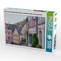 Produktbild: CALVENDO Puzzle Blick von der Schenkenzeller Stra&szlig;e zum Restaurant Adler in der Hauptstra&szlig;e 1000 Teile Lege-Gr&ouml;&szlig;e 64x48cm Foto-Puzzle f&uuml;r gl&uuml;ckliche