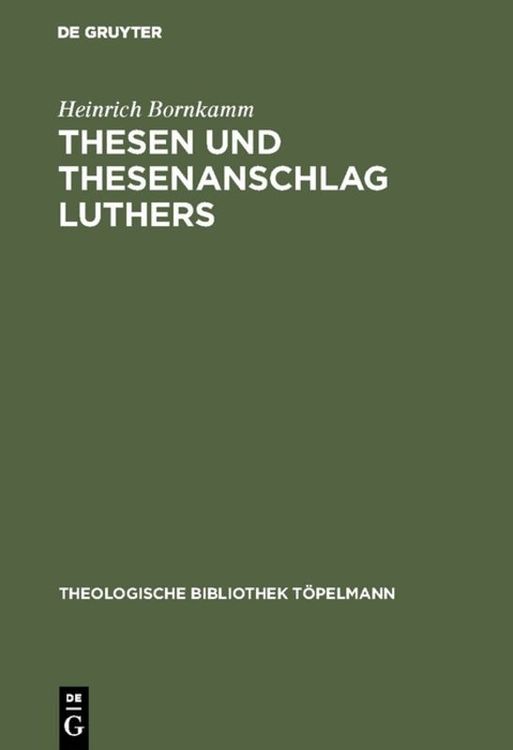 Produktbild: Thesen und Thesenanschlag Luthers