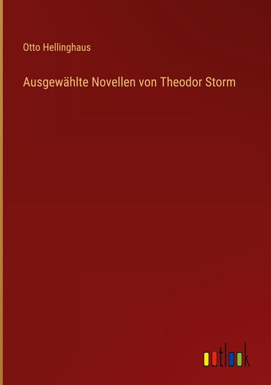 Produktbild: Ausgew&auml;hlte Novellen von Theodor Storm