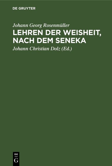 Produktbild: Lehren der Weisheit, nach dem Seneka