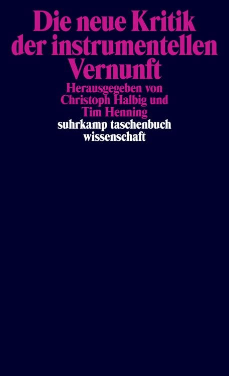 Produktbild: Die neue Kritik der instrumentellen Vernunft