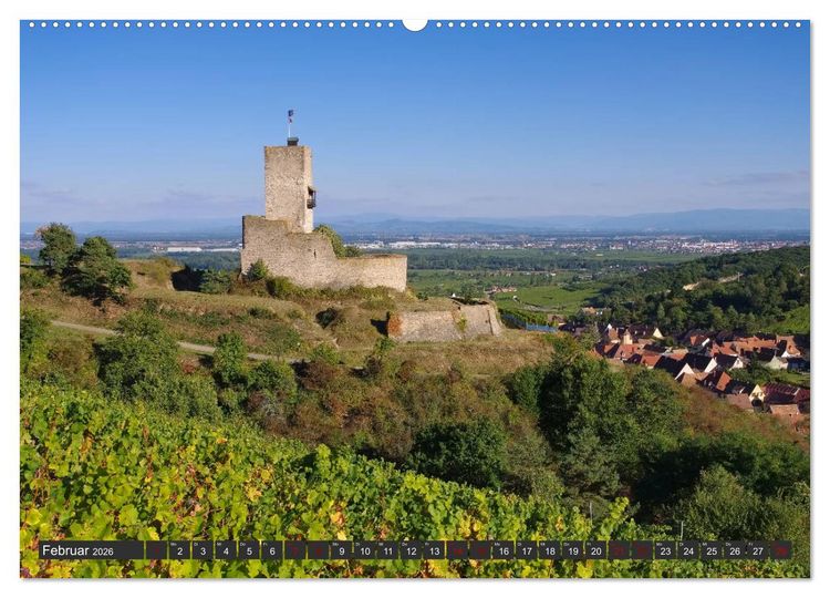 Produktbild: Elsass - Zwischen Rhein und Vogesen (Wandkalender 2026 DIN A2 quer), CALVENDO Monatskalender