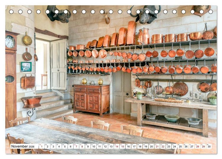 Produktbild: F&uuml;rstliche K&uuml;chen und Tafeln (Tischkalender 2026 DIN A5 quer), CALVENDO Monatskalender