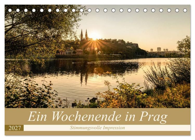 Produktbild: Ein Wochenende in Prag (Tischkalender 2027 DIN A5 quer), CALVENDO Monatskalender