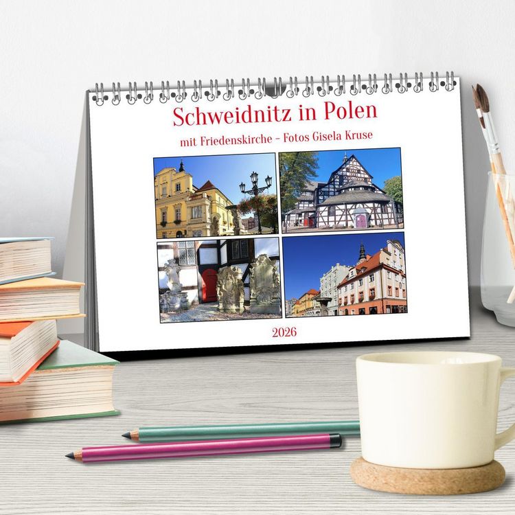 Produktbild: Schweidnitz in Polen mit Friedenskirche (Tischkalender 2026 DIN A5 quer), CALVENDO Monatskalender