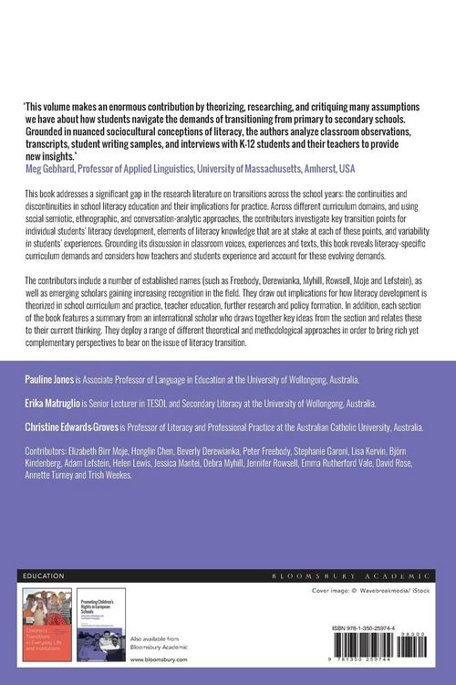 Produktbild: Transition and Continuity in School Literacy Development